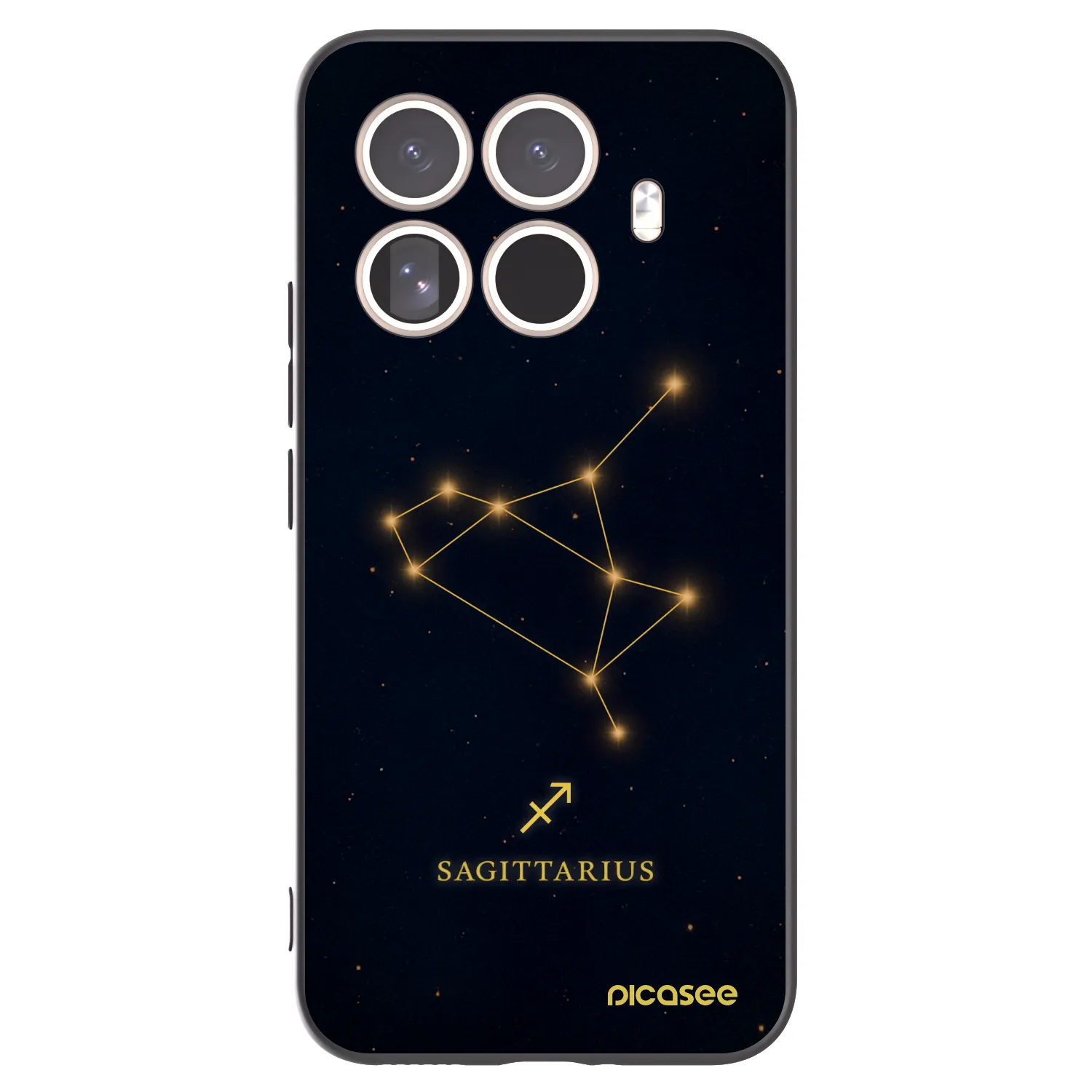 Picasee crna silikonska maskica za Xiaomi 15T Pro - SAGITTARIUS