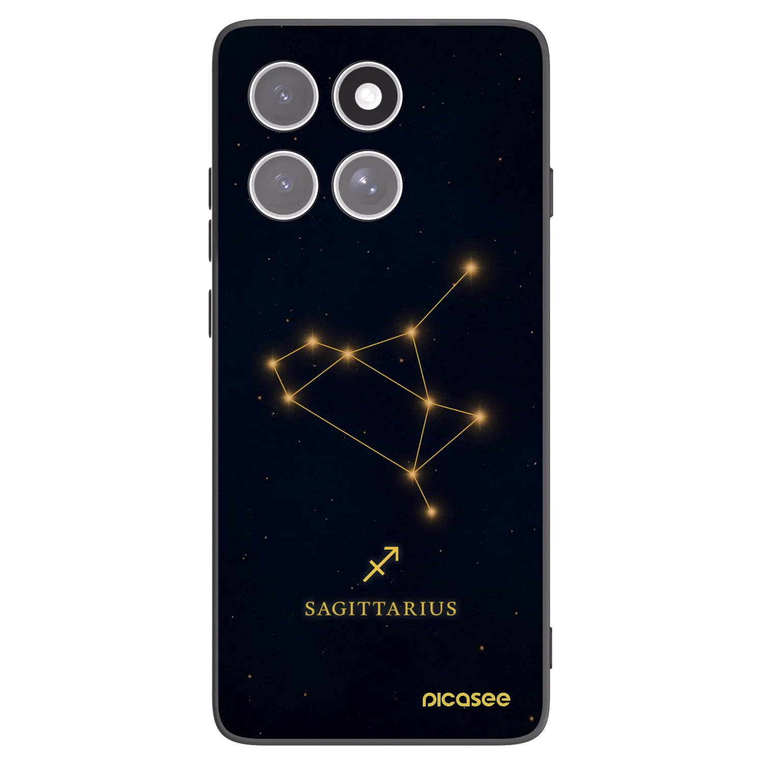 Picasee crna silikonska maskica za Motorola Edge 60 Fusion - SAGITTARIUS