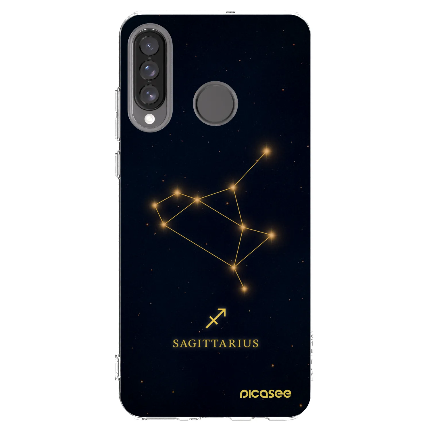 Picasee silikonska prozirna maskica za Huawei P30 Lite - SAGITTARIUS