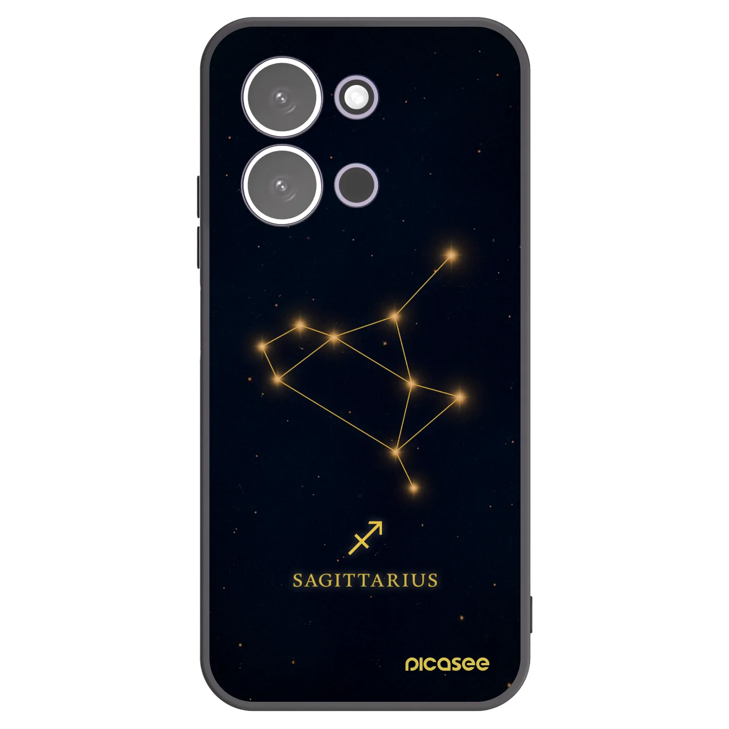 Picasee crna silikonska maskica za Xiaomi Redmi 15C 5G - SAGITTARIUS