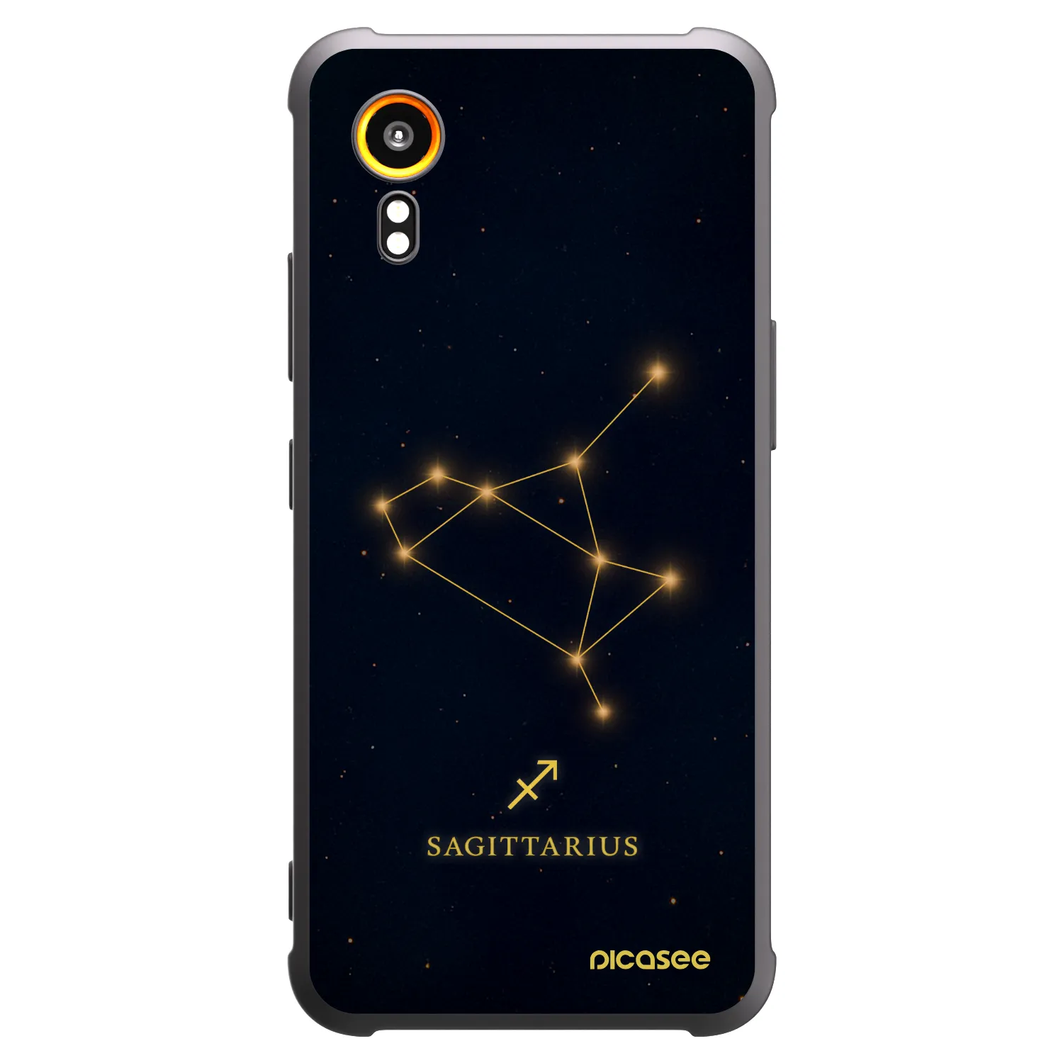 Picasee crna silikonska maskica za Samsung Galaxy Xcover 7 - SAGITTARIUS