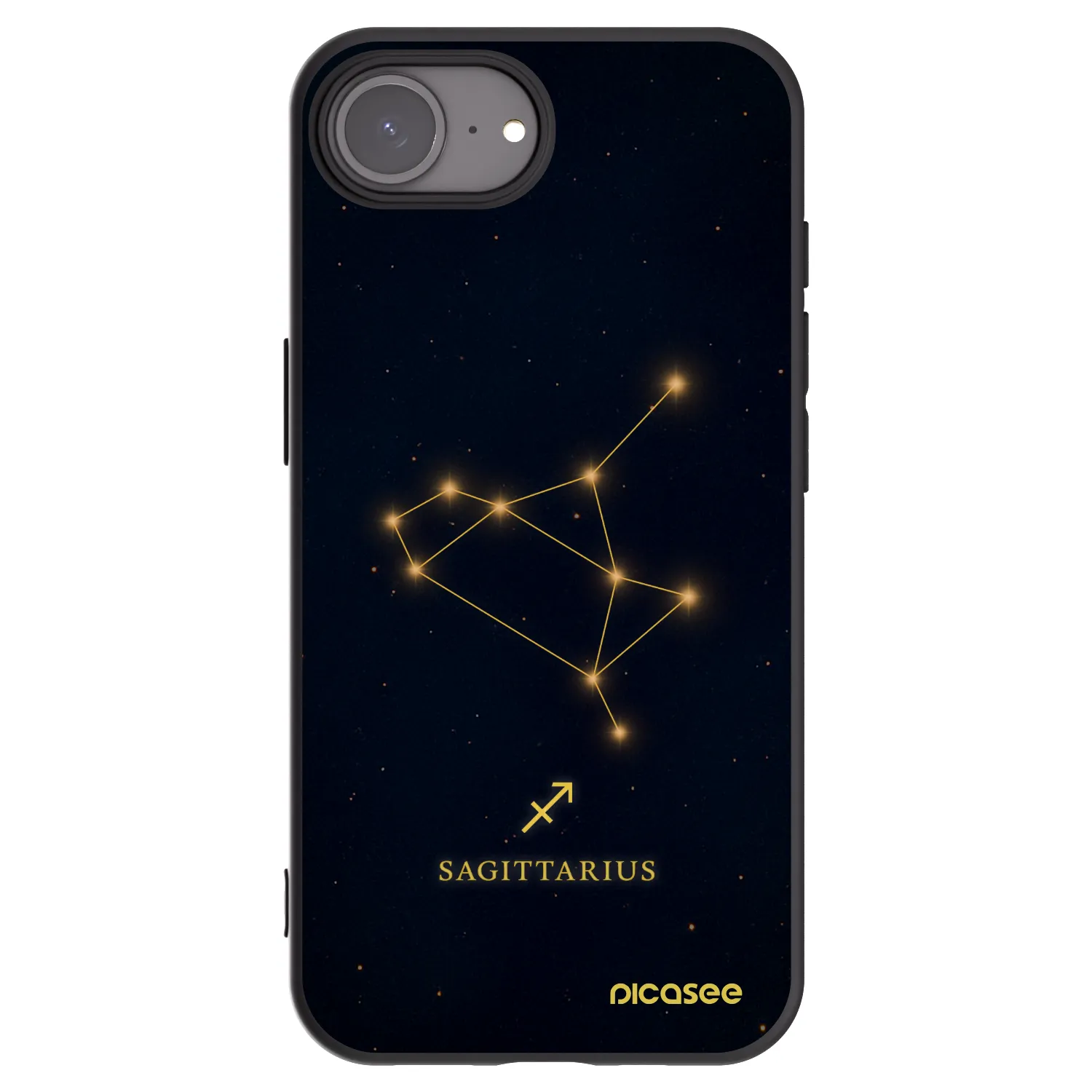 Picasee crna silikonska maskica za Apple iPhone 17e - SAGITTARIUS