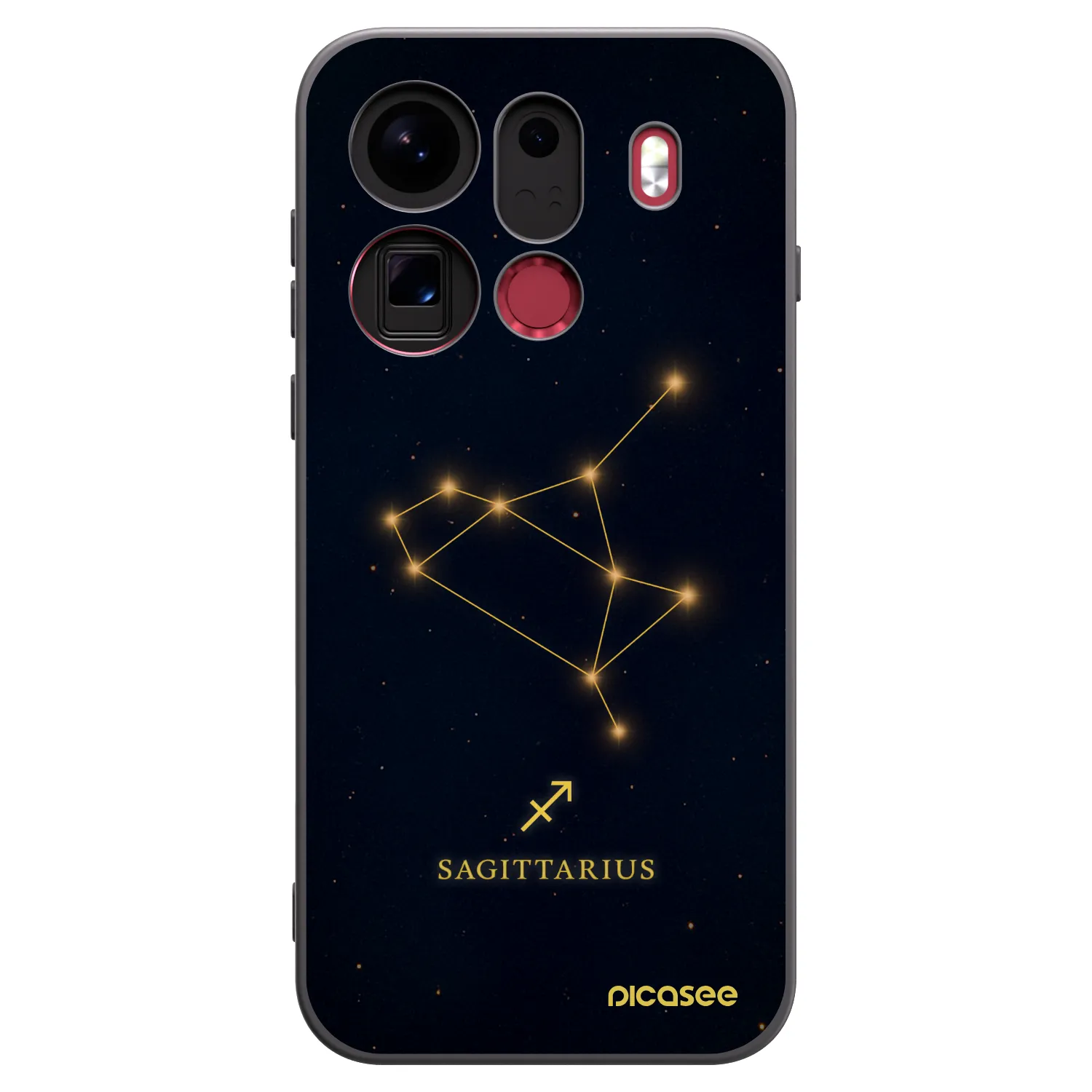 Picasee crna silikonska maskica za OPPO Find X9 Pro - SAGITTARIUS