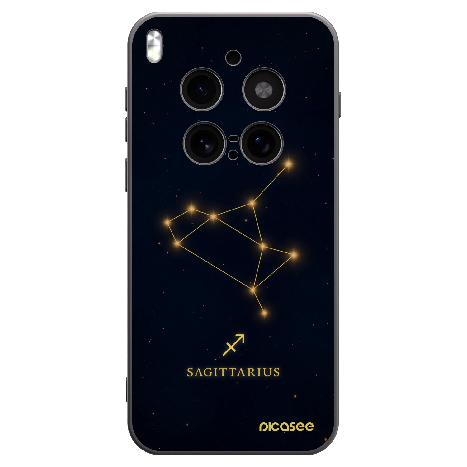 Picasee crna silikonska maskica za Vivo X300 Pro - SAGITTARIUS