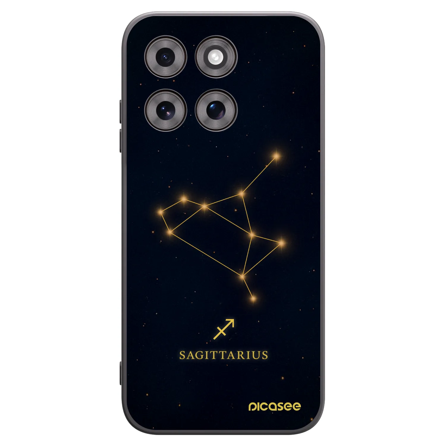 Picasee crna silikonska maskica za Motorola Moto G77 - SAGITTARIUS