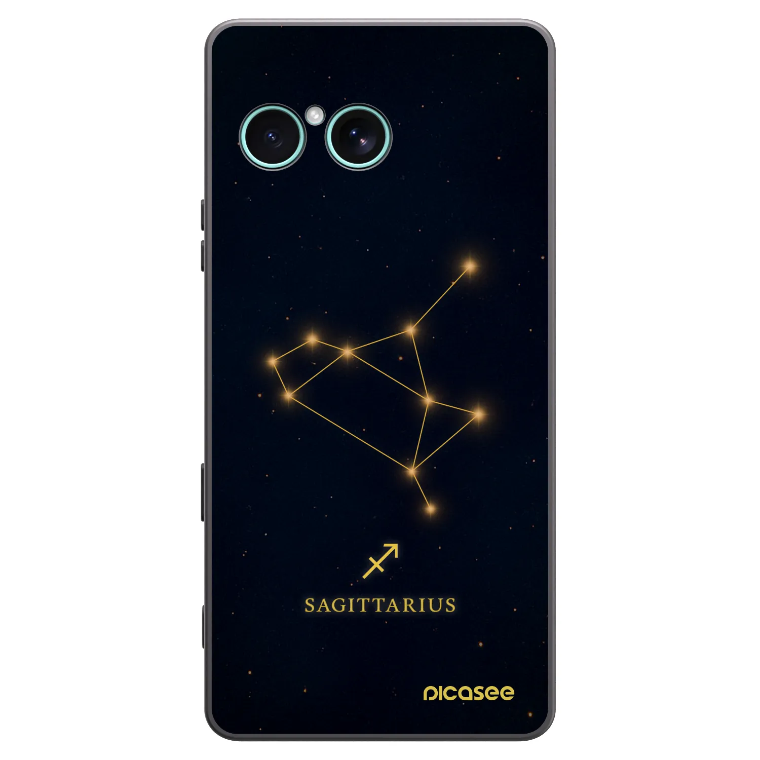 Picasee crna silikonska maskica za Sony Xperia 10 VII - SAGITTARIUS