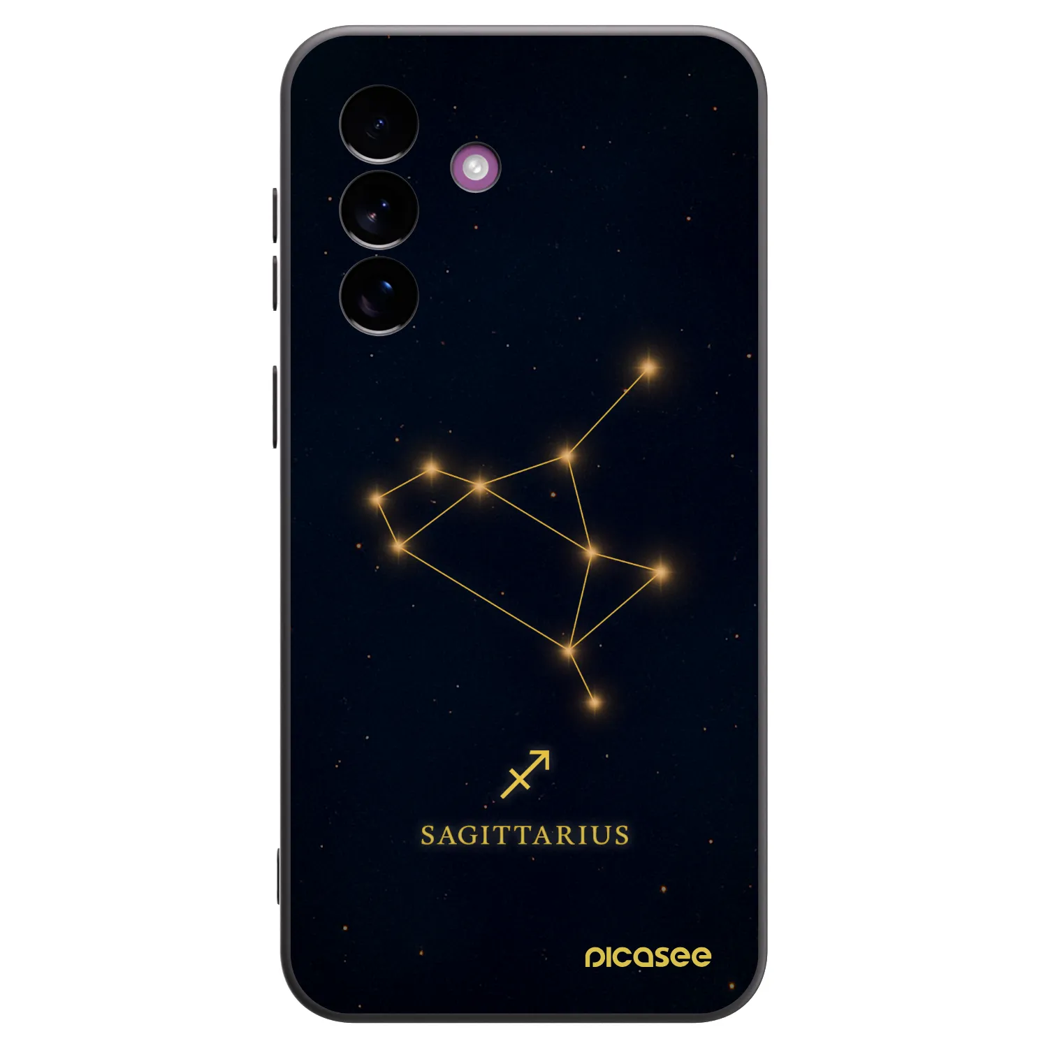 Picasee crna silikonska maskica za Samsung Galaxy A37 - SAGITTARIUS