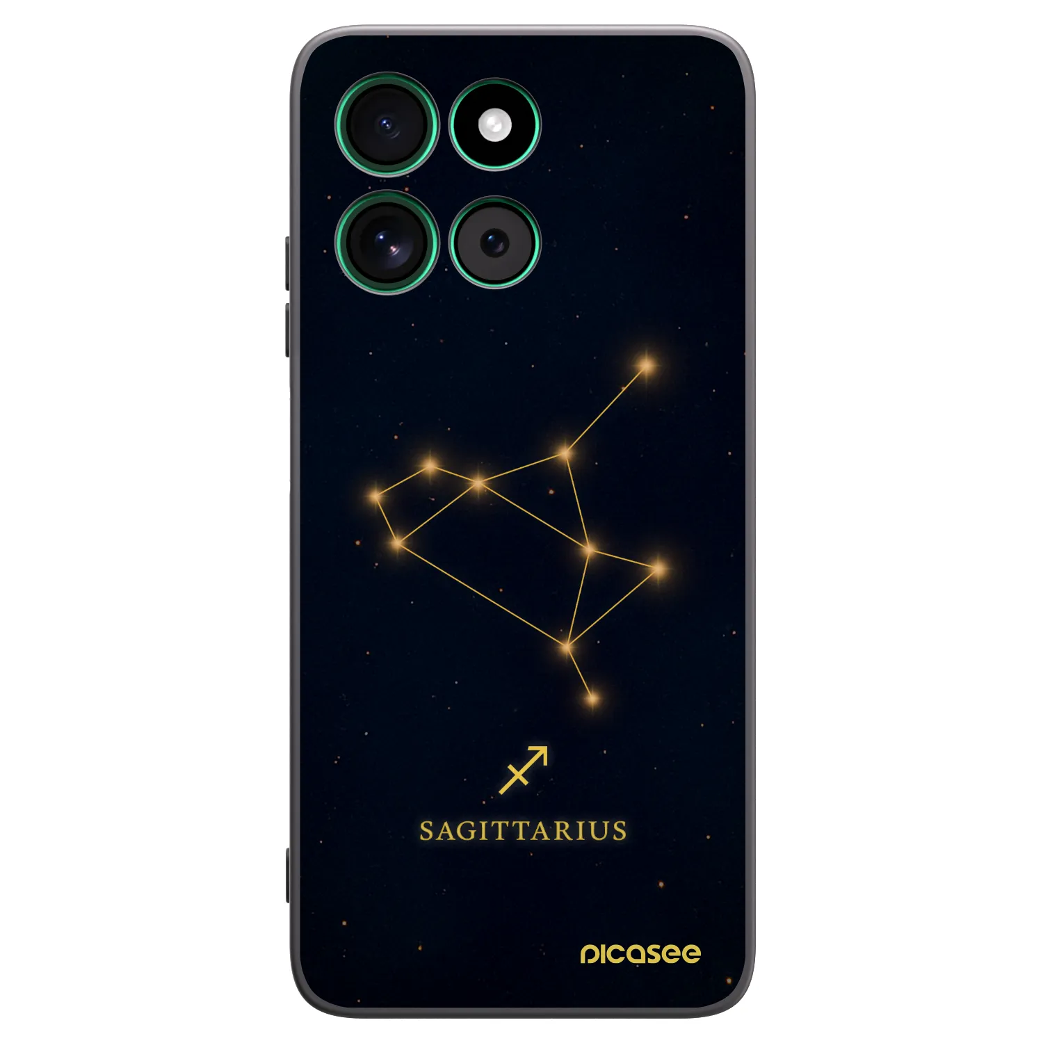 Picasee crna silikonska maskica za Motorola Moto G57 Power - SAGITTARIUS