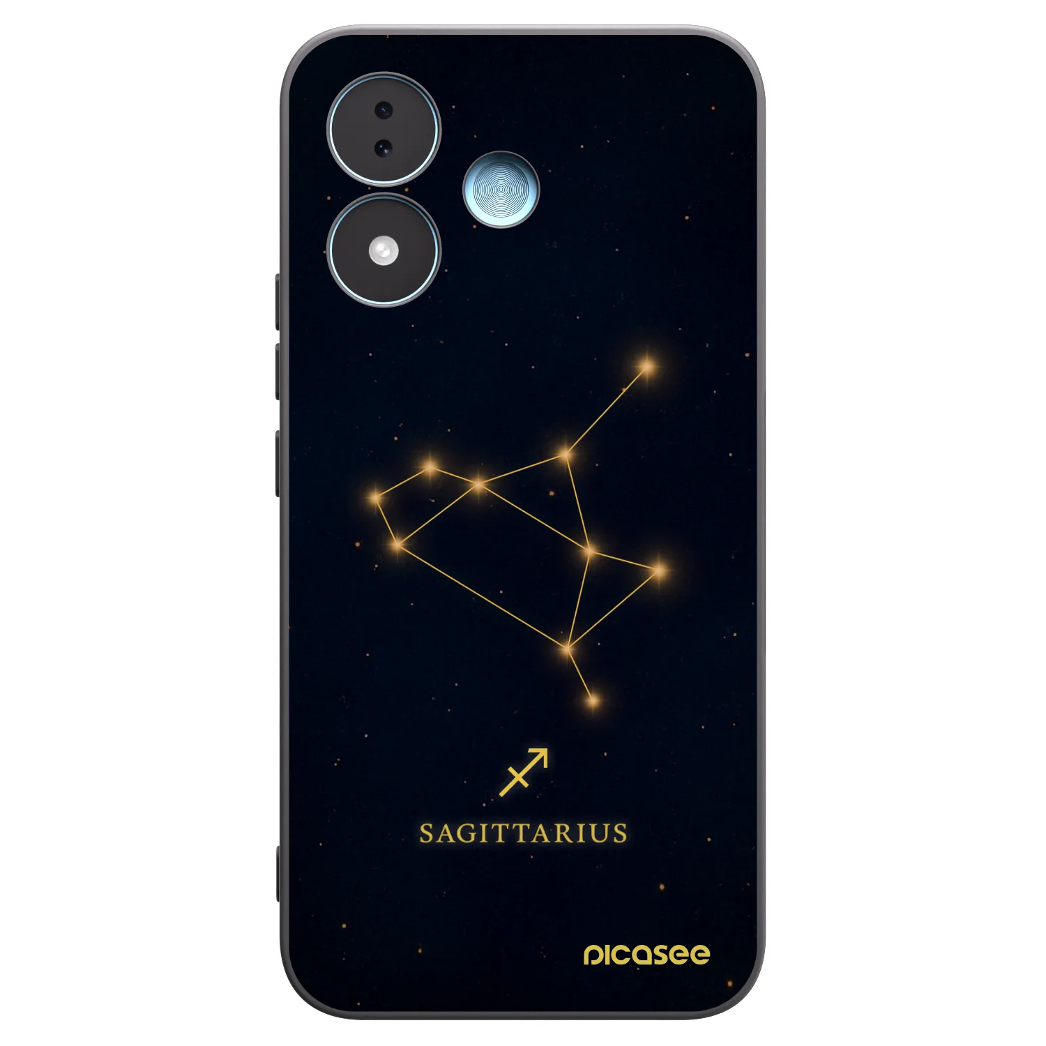 Picasee crna silikonska maskica za Xiaomi Redmi Note 17 5G - SAGITTARIUS