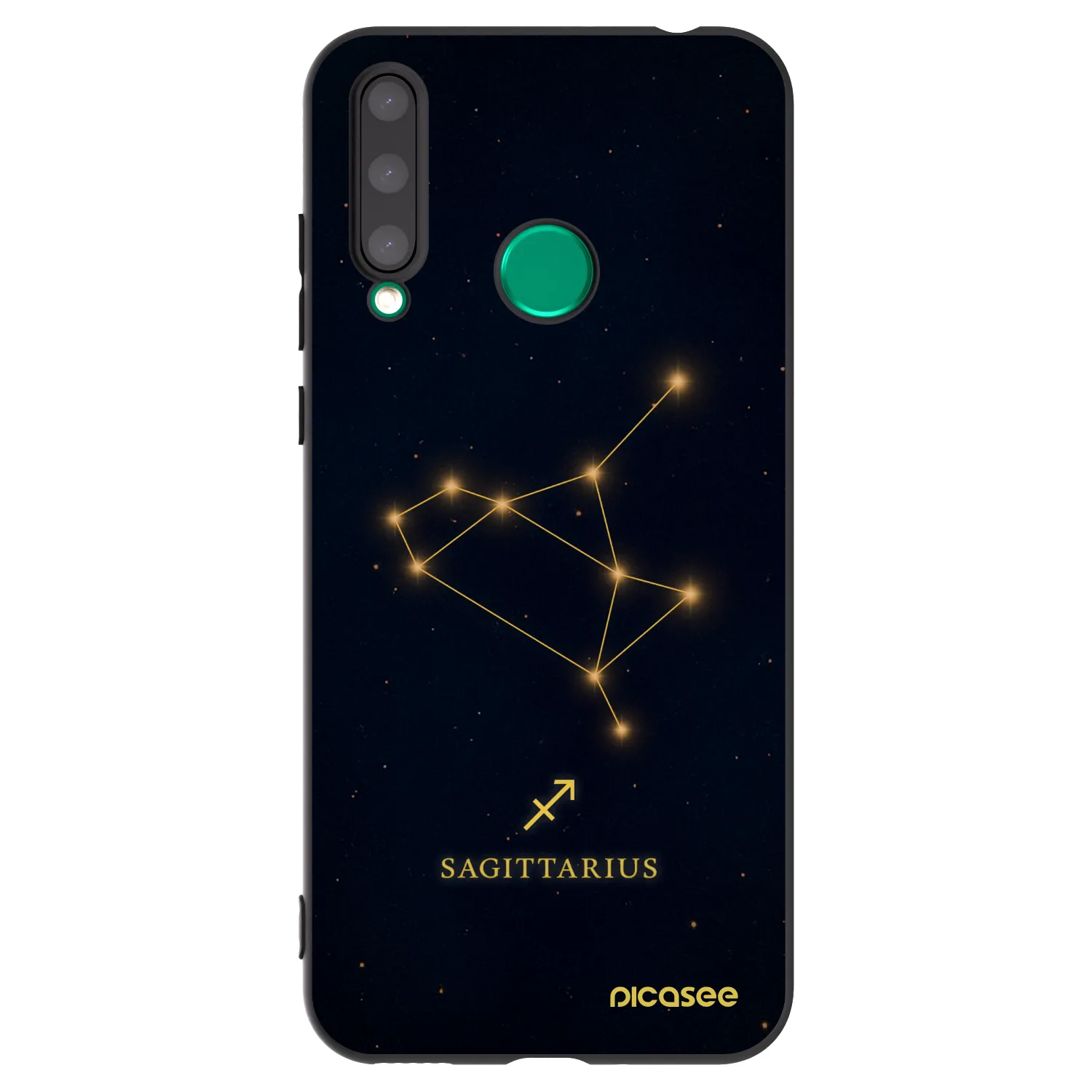 Picasee crna silikonska maskica za Honor 20 Lite - SAGITTARIUS