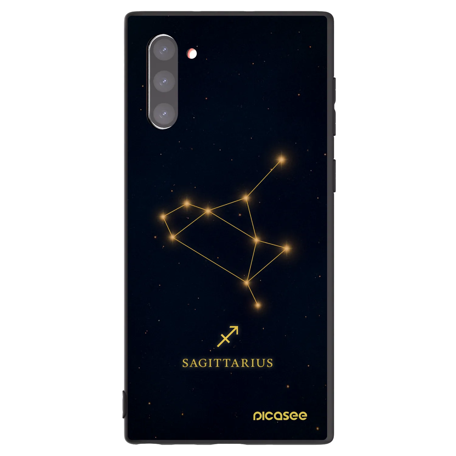 Picasee crna silikonska maskica za Samsung Galaxy Note 10 N970F - SAGITTARIUS