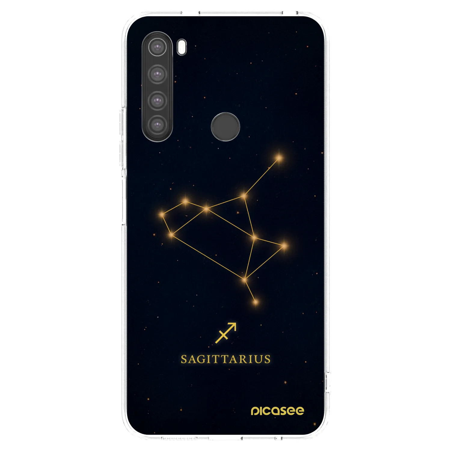 Picasee silikonska prozirna maskica za Xiaomi Redmi Note 8 - SAGITTARIUS