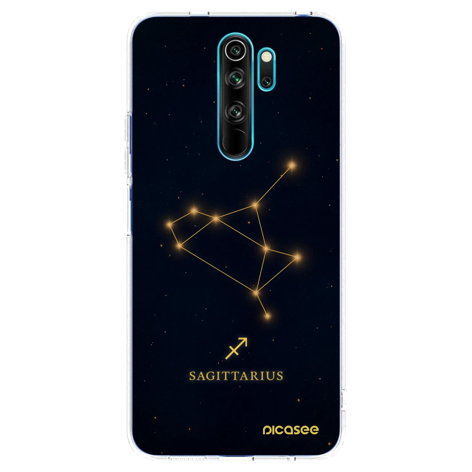 Picasee silikonska prozirna maskica za Xiaomi Redmi Note 8 Pro - SAGITTARIUS