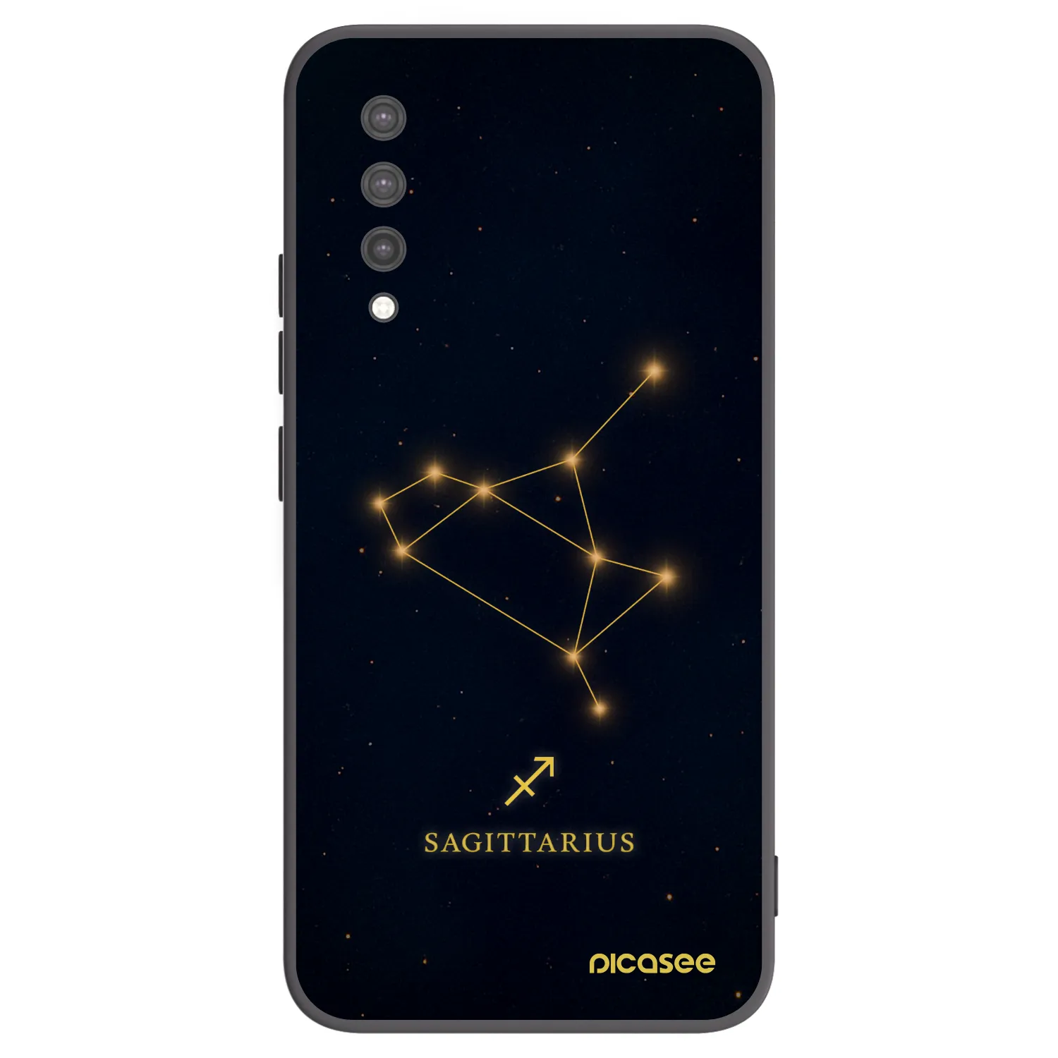Picasee crna silikonska maskica za Xiaomi Mi 9 Lite - SAGITTARIUS