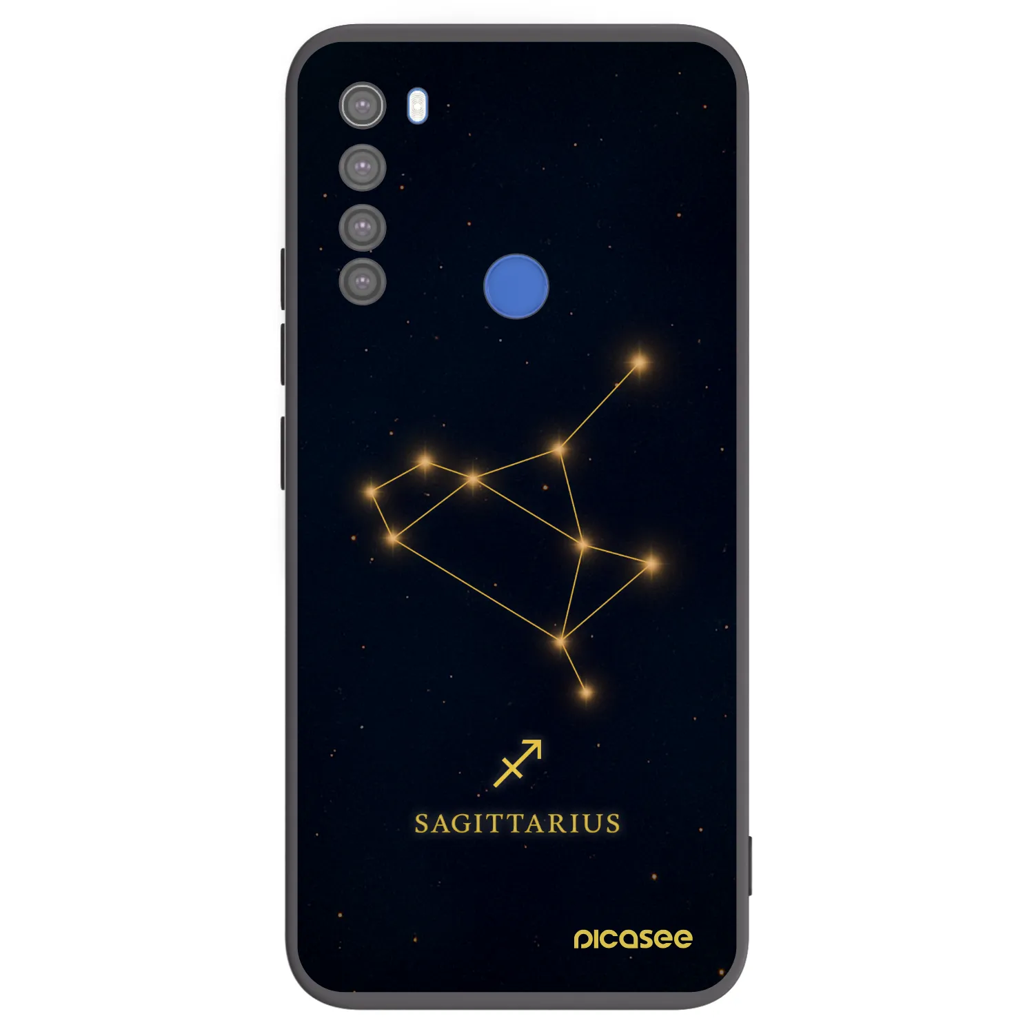 Picasee crna silikonska maskica za Xiaomi Redmi Note 8T - SAGITTARIUS