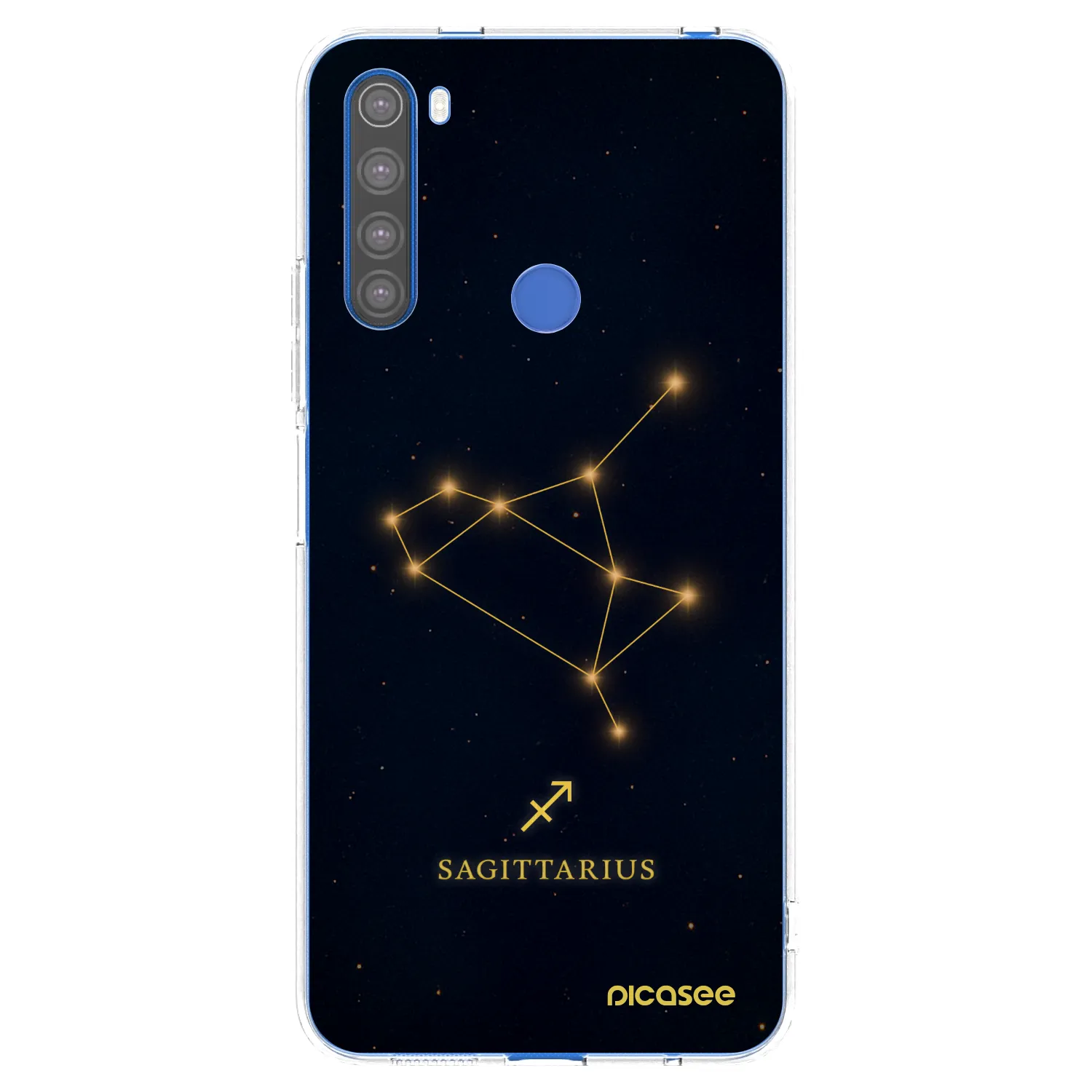 Picasee silikonska prozirna maskica za Xiaomi Redmi Note 8T - SAGITTARIUS