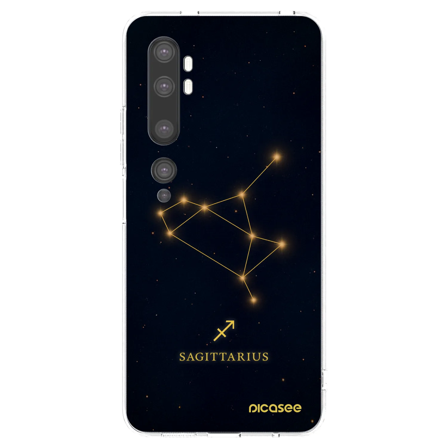 Picasee silikonska prozirna maskica za Xiaomi Mi Note 10 (Pro) - SAGITTARIUS