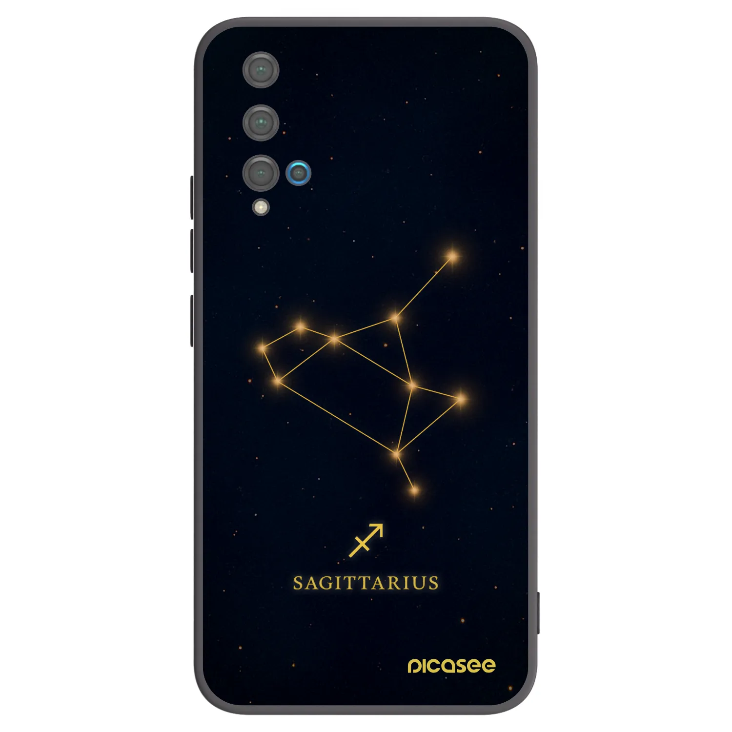 Picasee crna silikonska maskica za Huawei Nova 5T - SAGITTARIUS
