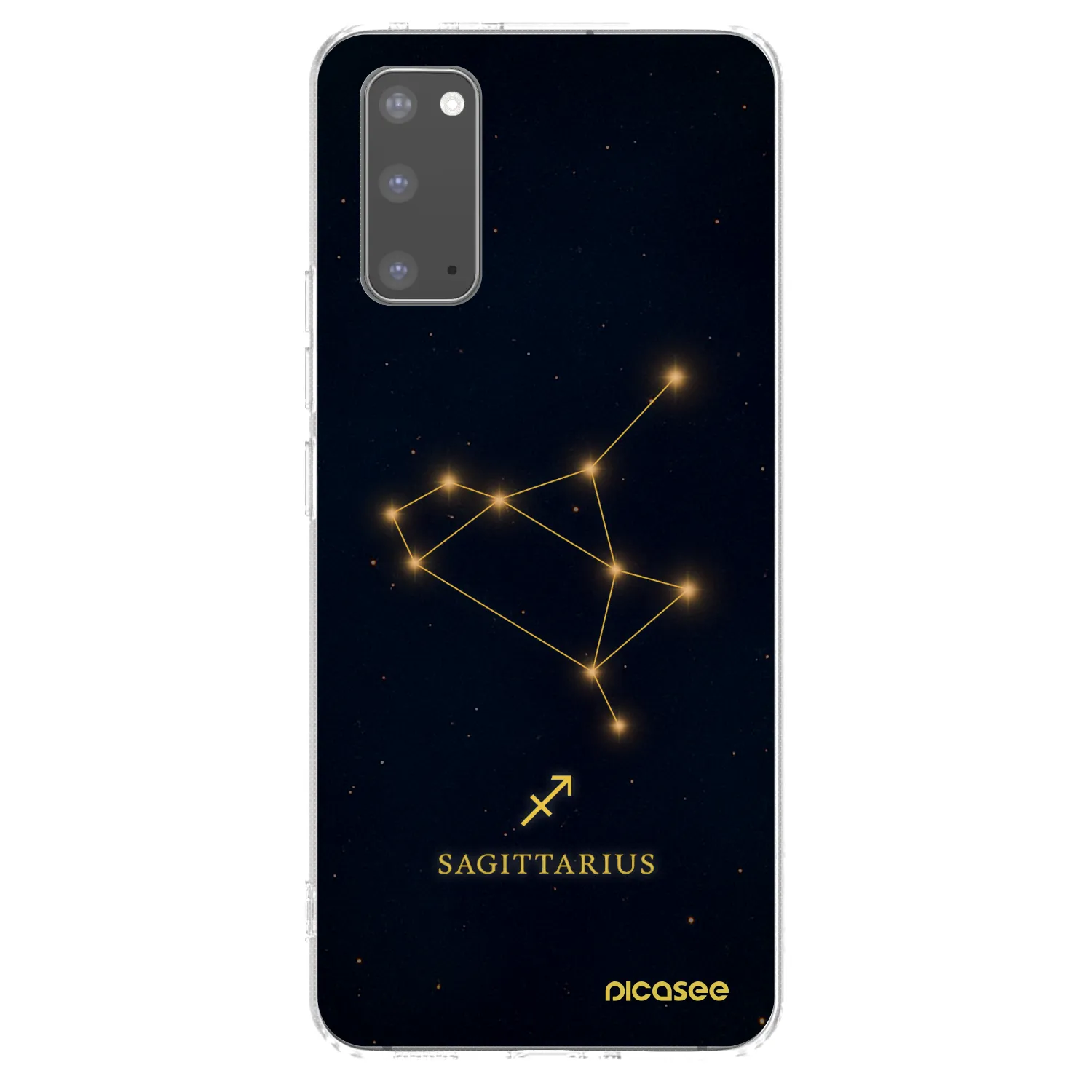 Picasee silikonska prozirna maskica za Samsung Galaxy S20 G980F - SAGITTARIUS