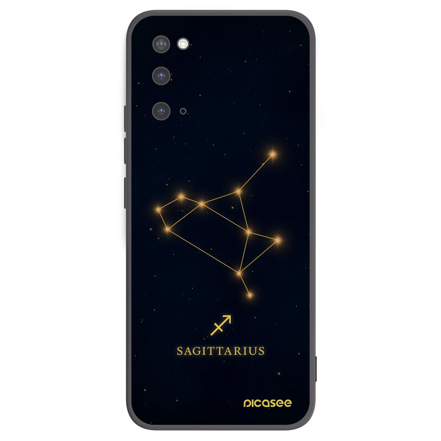 Picasee crna silikonska maskica za Samsung Galaxy S20 G980F - SAGITTARIUS