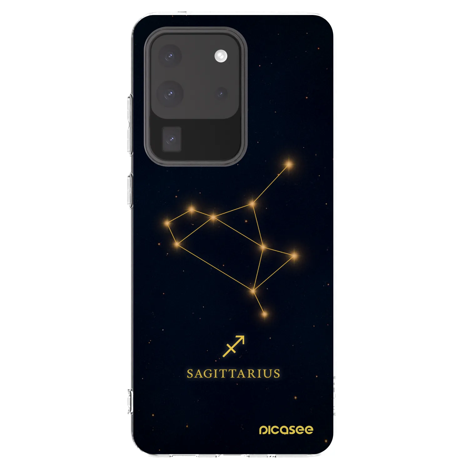 Picasee silikonska prozirna maskica za Samsung Galaxy S20 Ultra 5G G988F - SAGITTARIUS