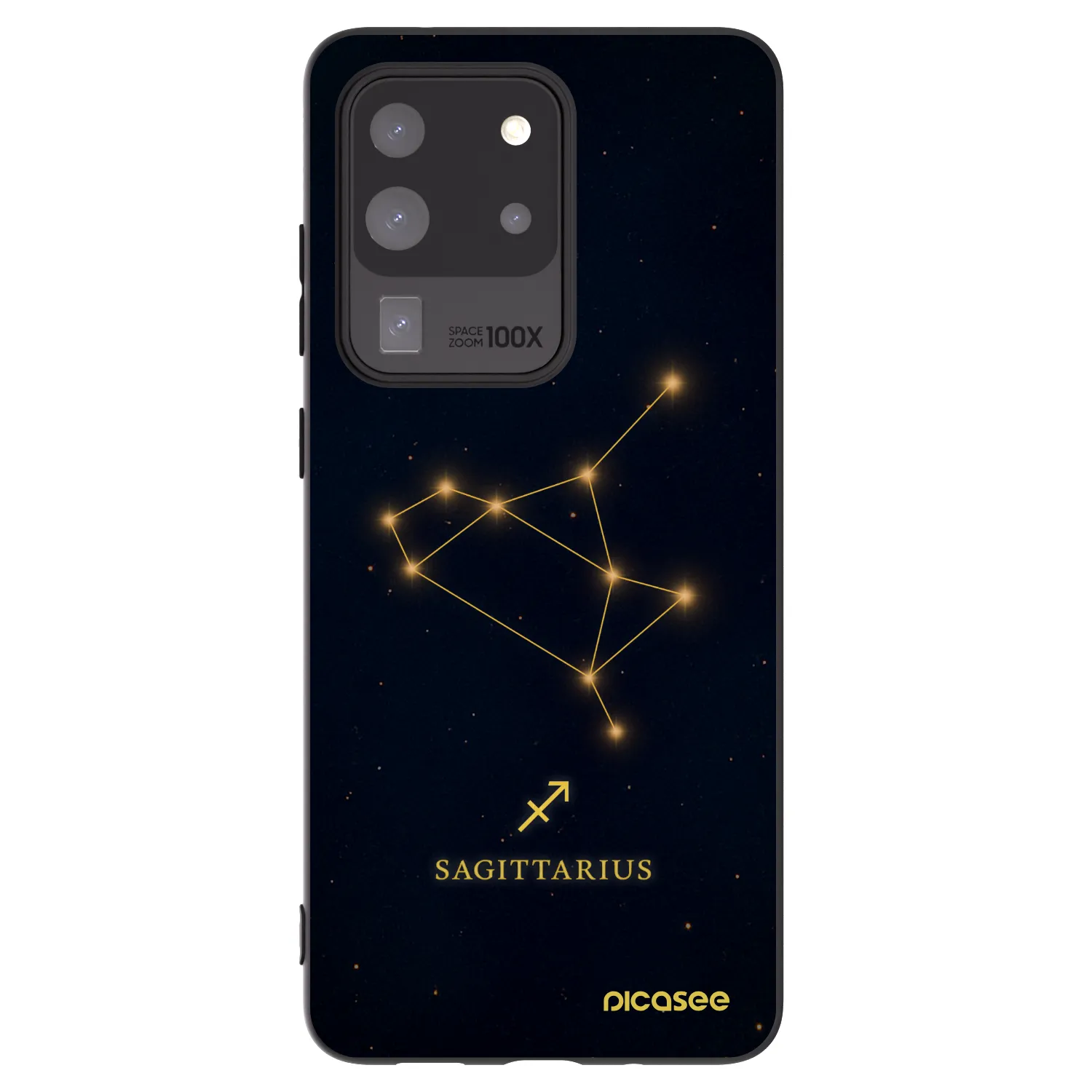 Picasee crna silikonska maskica za Samsung Galaxy S20 Ultra 5G G988F - SAGITTARIUS