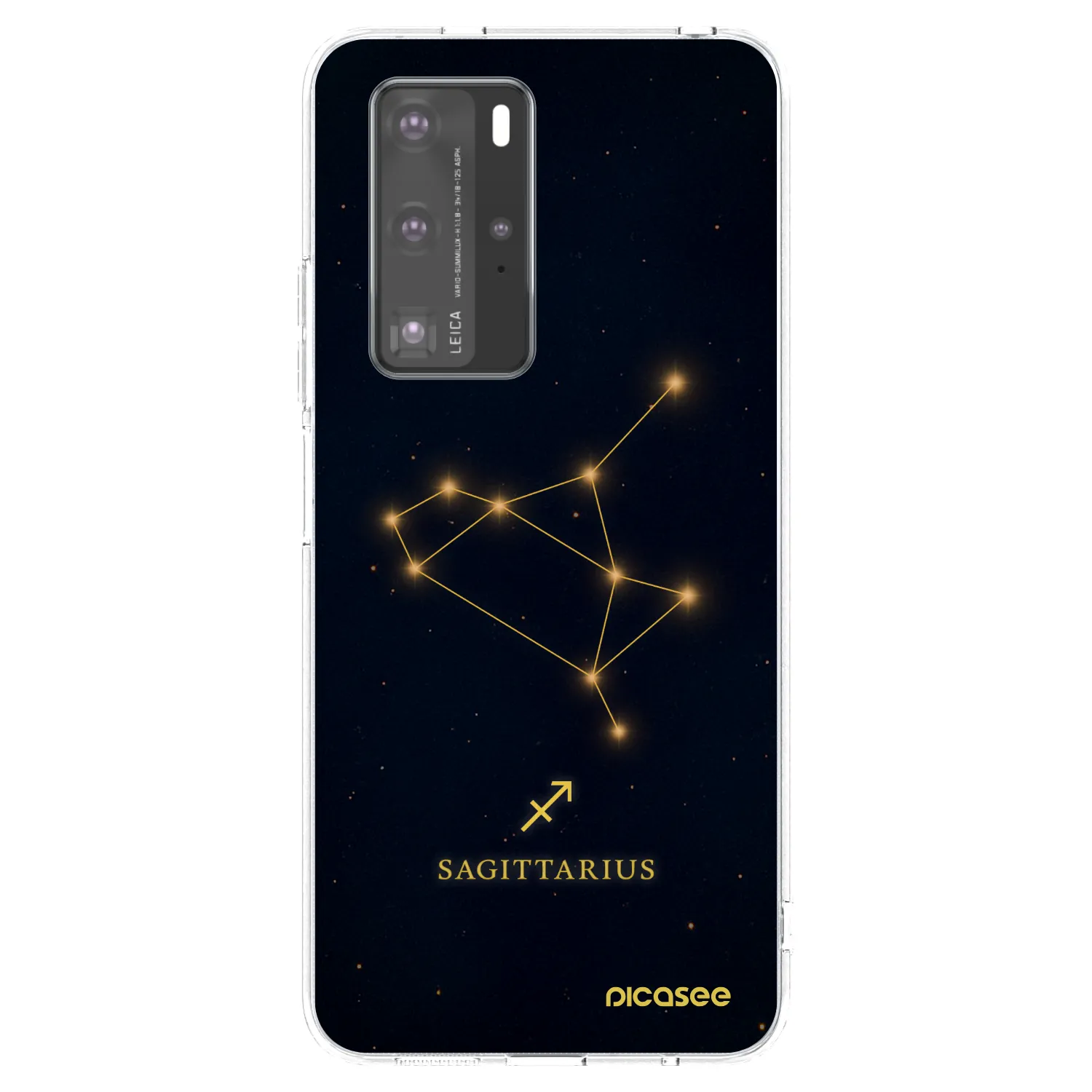 Picasee silikonska prozirna maskica za Huawei P40 Pro - SAGITTARIUS