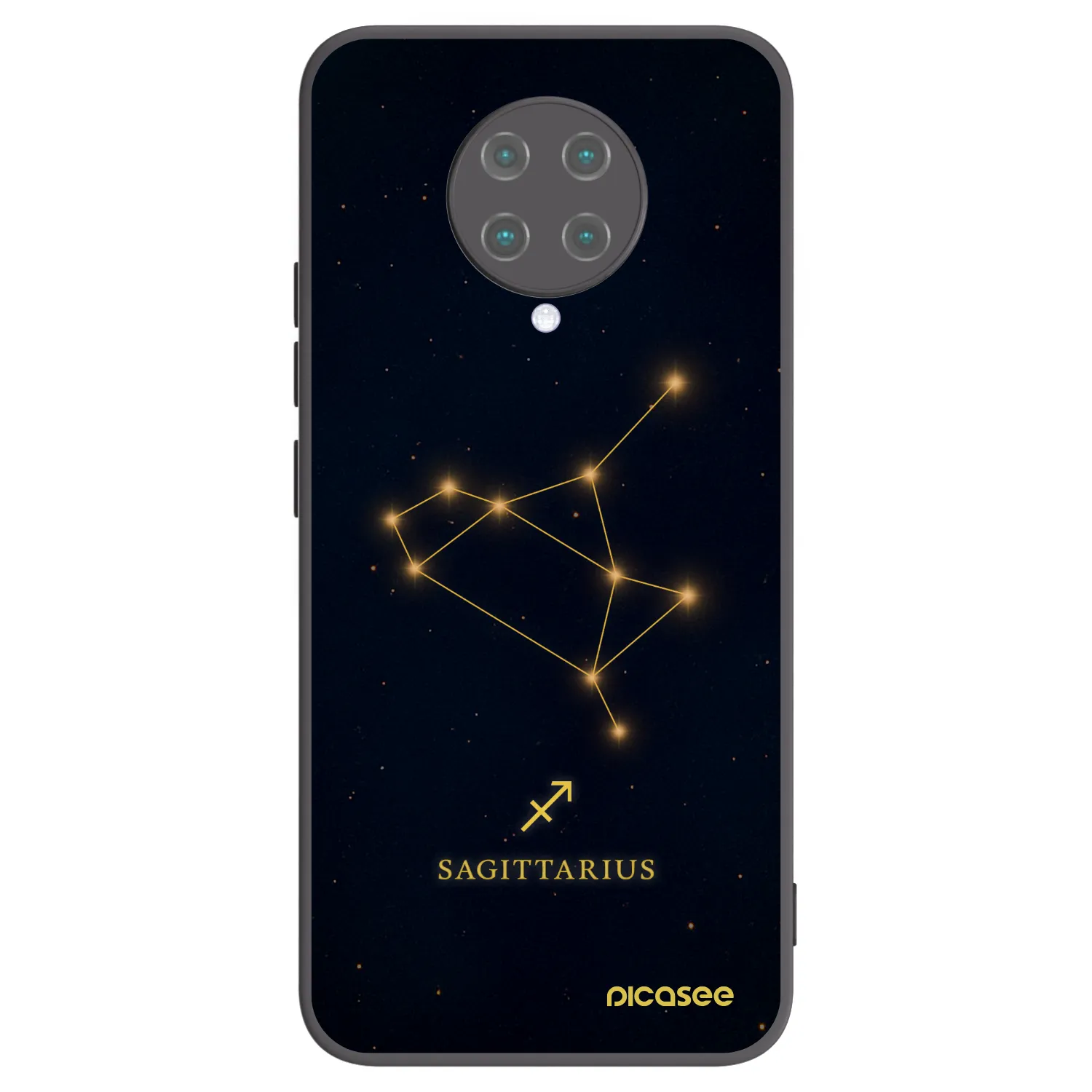 Picasee crna silikonska maskica za Xiaomi Poco F2 Pro - SAGITTARIUS