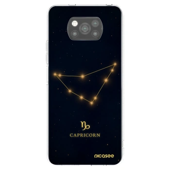 Picasee crna silikonska maskica za Xiaomi Poco X3 - CAPRICORN
