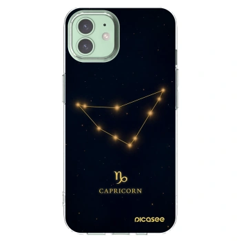 Picasee silikonska prozirna maskica za Apple iPhone 12 Pro - CAPRICORN