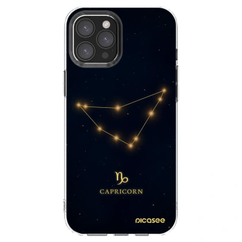 Picasee silikonska prozirna maskica za Apple iPhone 12 Pro Max - CAPRICORN