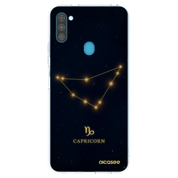 Picasee silikonska prozirna maskica za Samsung Galaxy M11 - CAPRICORN