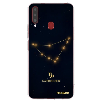 Picasee silikonska prozirna maskica za Samsung Galaxy A20s - CAPRICORN