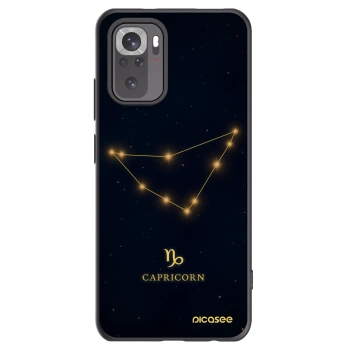 Picasee crna silikonska maskica za Xiaomi Redmi Note 10 - CAPRICORN
