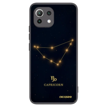 Picasee crna silikonska maskica za Xiaomi Mi 11 Lite - CAPRICORN