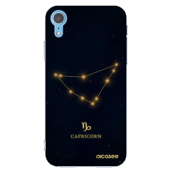 Picasee silikonska prozirna maskica za Apple iPhone XR - CAPRICORN