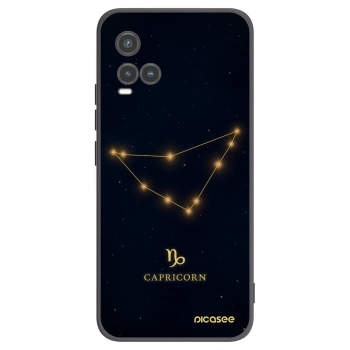 Picasee crna silikonska maskica za Vivo Y33s - CAPRICORN