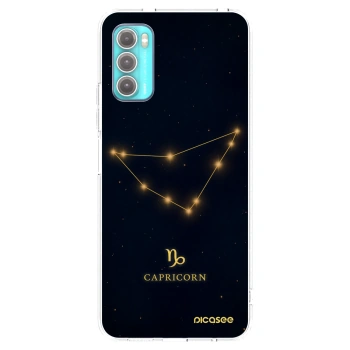 Picasee silikonska prozirna maskica za Motorola Moto G60 - CAPRICORN