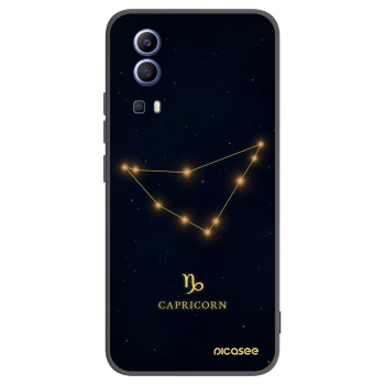 Picasee crna silikonska maskica za Vivo Y52 5G - CAPRICORN
