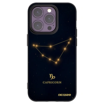 Picasee crna silikonska maskica za Apple iPhone 14 Pro - CAPRICORN