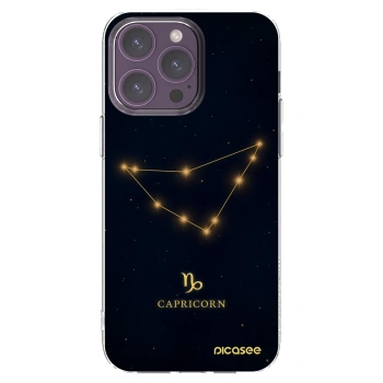 Picasee silikonska prozirna maskica za Apple iPhone 14 Pro Max - CAPRICORN