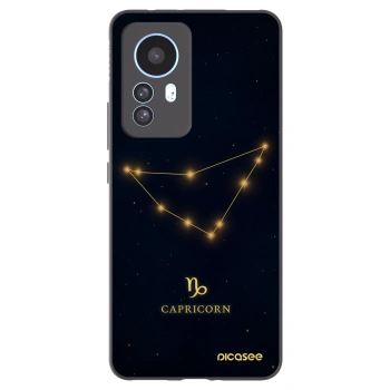 Picasee crna silikonska maskica za Xiaomi 12T - CAPRICORN