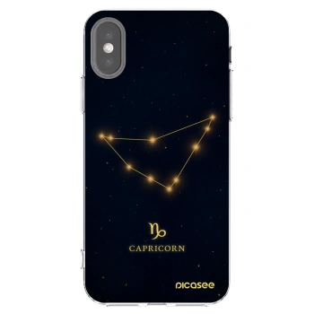 Picasee silikonska prozirna maskica za Apple iPhone X/XS - CAPRICORN
