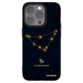 Picasee crna silikonska maskica za Apple iPhone 15 Pro - CAPRICORN
