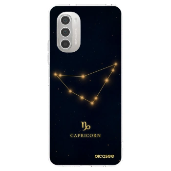 Picasee silikonska prozirna maskica za Motorola Moto G51 - CAPRICORN