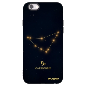 Picasee crna silikonska maskica za Apple iPhone 6/6S - CAPRICORN