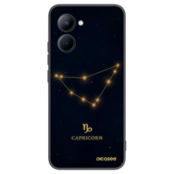 Picasee crna silikonska maskica za Realme C33 (2023) - CAPRICORN
