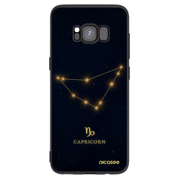 Picasee crna silikonska maskica za Samsung Galaxy S8 G950F - CAPRICORN