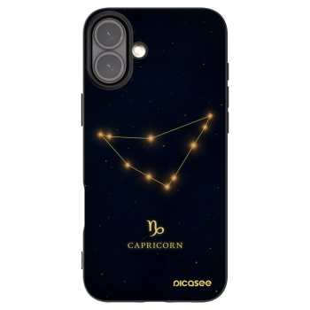 Picasee crna silikonska maskica za Apple iPhone 16 Plus - CAPRICORN