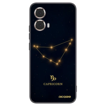 Picasee crna silikonska maskica za Motorola Moto G85 - CAPRICORN